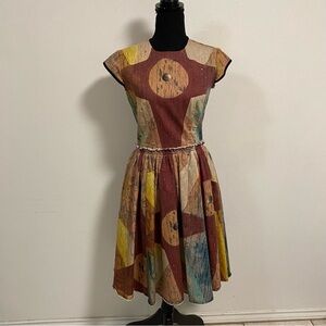 Making the Cut Dress Women’s Size XS Gary Graham Carnival Dress Fit and flare